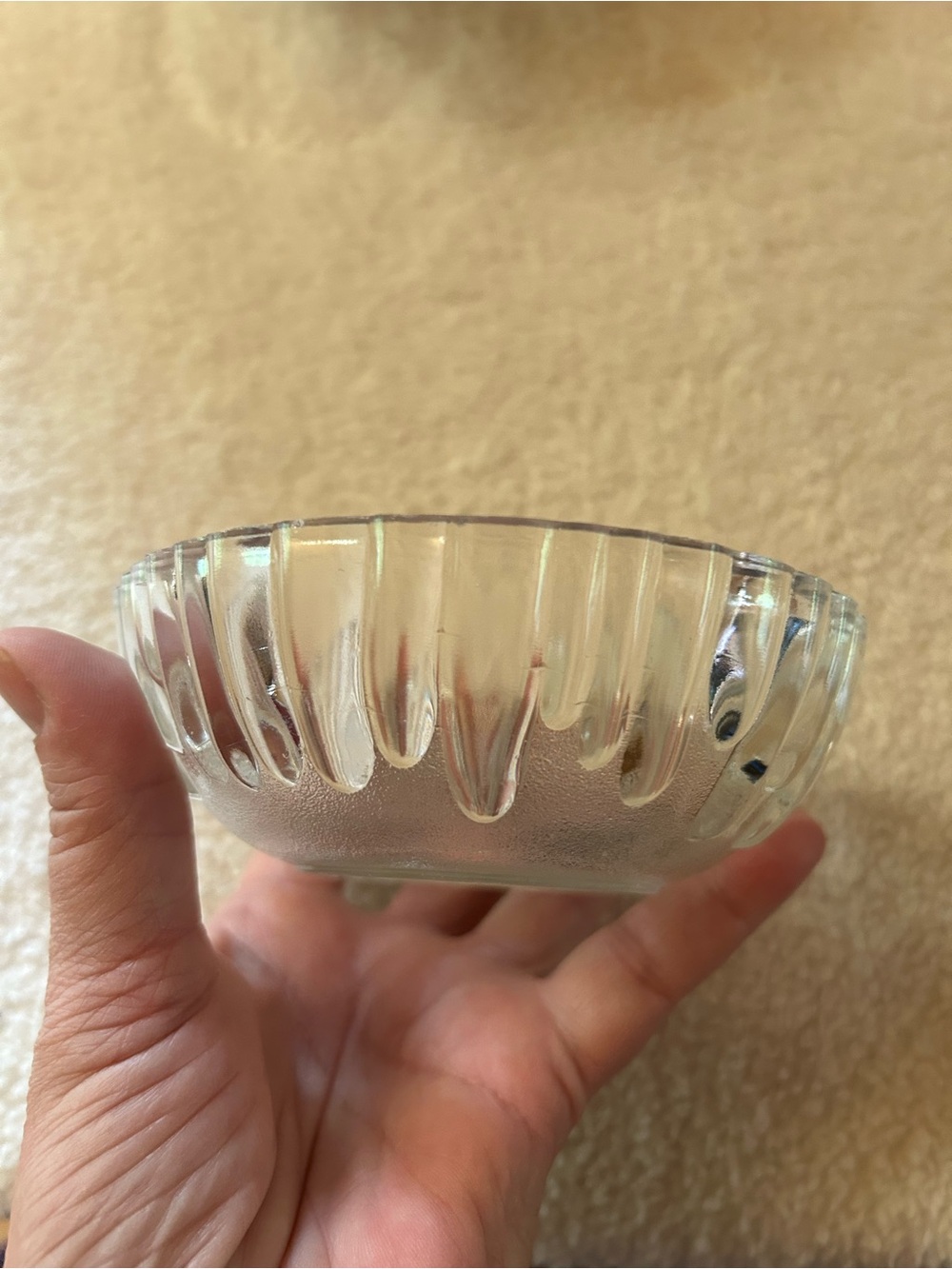 💰3 for $20 - Clear Ribbed Glass Bowl